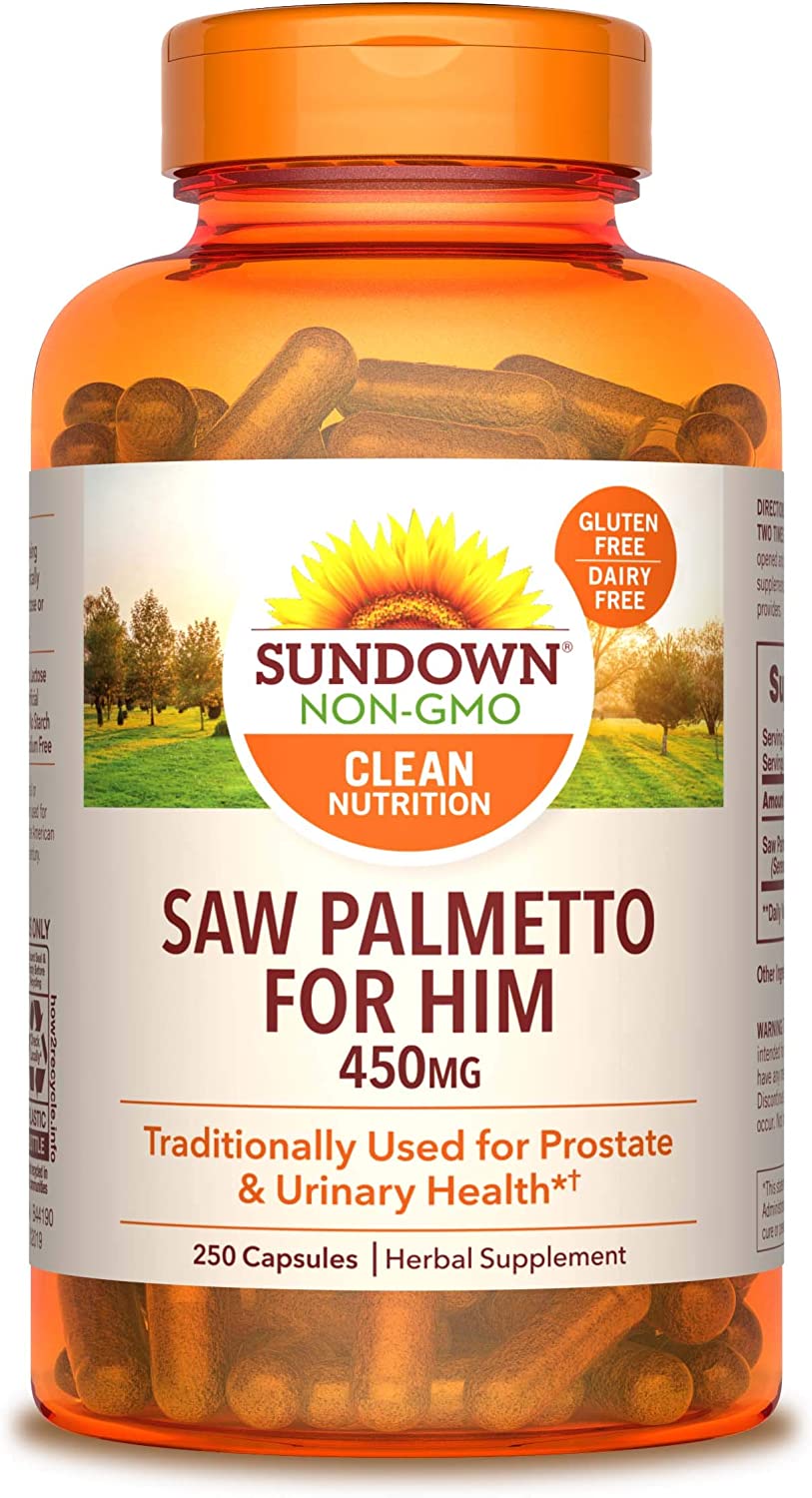 Sundown Saw Palmetto 450 mg, 250 Capsules